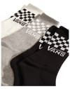 Vans + Classic Check Crew Socks Black/White - 3