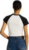 Vans + Clare Baby Tee True White Black - 4