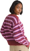 Vans + Rollins Stripe Sweater Poppy Ember Purplelcrce - 4