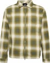 Larkspur Zip Plaid Flannel Shirt Mossy Olive + Vans