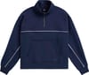 Blocked Quarter Zip Pullover Parisian Night + Vans