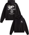 Stacked Hi Pullover Black White + Vans