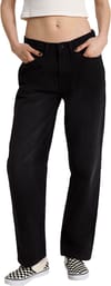 Vans + Check 5 Mid Rise Straight Pant Black Rinse - 3