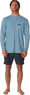 Vissla + Pro Comp LS Sun Shirt Faded Denim - 3