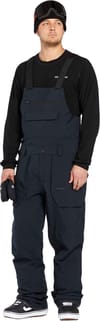 Volcom + Roan Bib Overall Black - 3