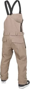 Volcom + Roan Bib Overall Chestnut Brown