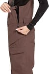 Volcom + Creston 3D Stretch Bib Overall Mahogany - 4