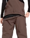 Volcom + Creston 3D Stretch Bib Overall Mahogany - 5