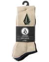Volcom + Full Stone Mix Sock 3Pk Pale Khaki