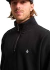 Volcom + Single Stone Quarter Zip Black - 5