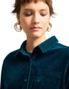 Volcom + Weellow Cord Shirt W Emerald Green - 4