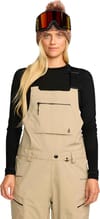 Volcom + Ash Stretch Gore-Tex Bib Overall W Oatmeal - 3