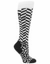 Volcom + Cheetah Chev Otc Sock Black