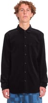 Volcom + Zander Corduroy LS Shirt Black Combo