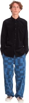 Volcom + Zander Corduroy LS Shirt Black Combo - 5