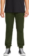 Volcom + Frickin Slim Jogger Dark Green - 3