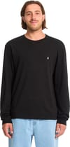 Volcom + Stone Blanks Basic LS Tee Black - 3