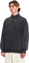 Volcom + Single Stone Quarter Zip Light Acid Black - 4