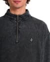 Volcom + Single Stone Quarter Zip Light Acid Black - 6