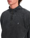 Volcom + Single Stone Quarter Zip Light Acid Black - 7