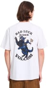 Volcom + Bad Luck SS Tee White - 3
