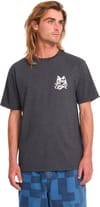 Volcom + Tasty Heather SS Tee Heather Black