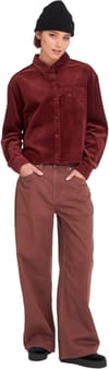Volcom + Weellow Corduroy Shirt W Brick - 5
