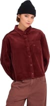 Volcom + Weellow Corduroy Shirt W Brick - 8
