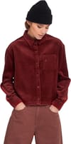Volcom + Weellow Corduroy Shirt W Brick - 9