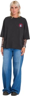 Volcom + Voltrip Tee Vintage Tee W Black - 4