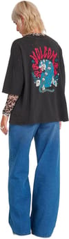 Volcom + Voltrip Tee Vintage Tee W Black - 6