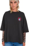 Volcom + Voltrip Tee Vintage Tee W Black - 8
