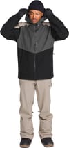 Volcom + Brighton Full Zip Jacket Dark Grey - 6