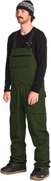 Volcom + Roan Bib Overall Dark Green - 3