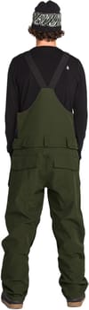 Volcom + Roan Bib Overall Dark Green - 4