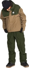 Volcom + Roan Bib Overall Dark Green - 9