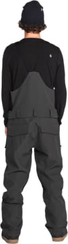 Volcom + Roan Bib Overall Dark Grey - 4