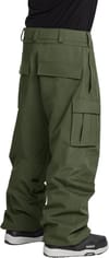 Volcom + Nwrk 20K Baggy Pant Dark Green - 5