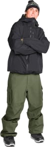 Volcom + Nwrk 20K Baggy Pant Dark Green - 8