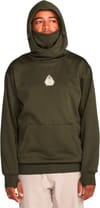 Volcom + Hydro Riding Hoodie Dark Green - 3