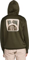 Volcom + Hydro Riding Hoodie Dark Green - 4