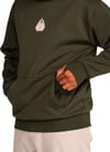 Volcom + Hydro Riding Hoodie Dark Green - 5