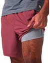 Kore Short Lined 7" M Saltwater Red