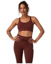 Yosemite Longline Bra W Burnt Sienna + Vuori