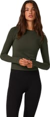 Vuori + L/S Surge Seamless Tee W Army