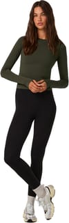 Vuori + L/S Surge Seamless Tee W Army - 5