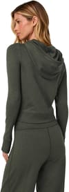 Vuori + Halo Mini FZ Hoodie W Army Heather - 4