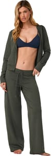 Vuori + Halo Mini FZ Hoodie W Army Heather - 5