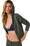 Vuori + Halo Mini FZ Hoodie W Army Heather - 6