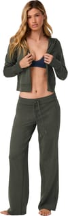 Vuori + Halo Mini FZ Hoodie W Army Heather - 9
